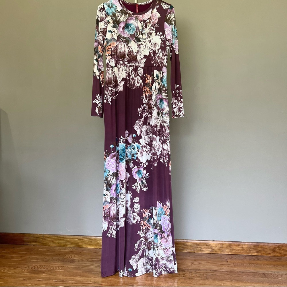 Purple Floral Dress